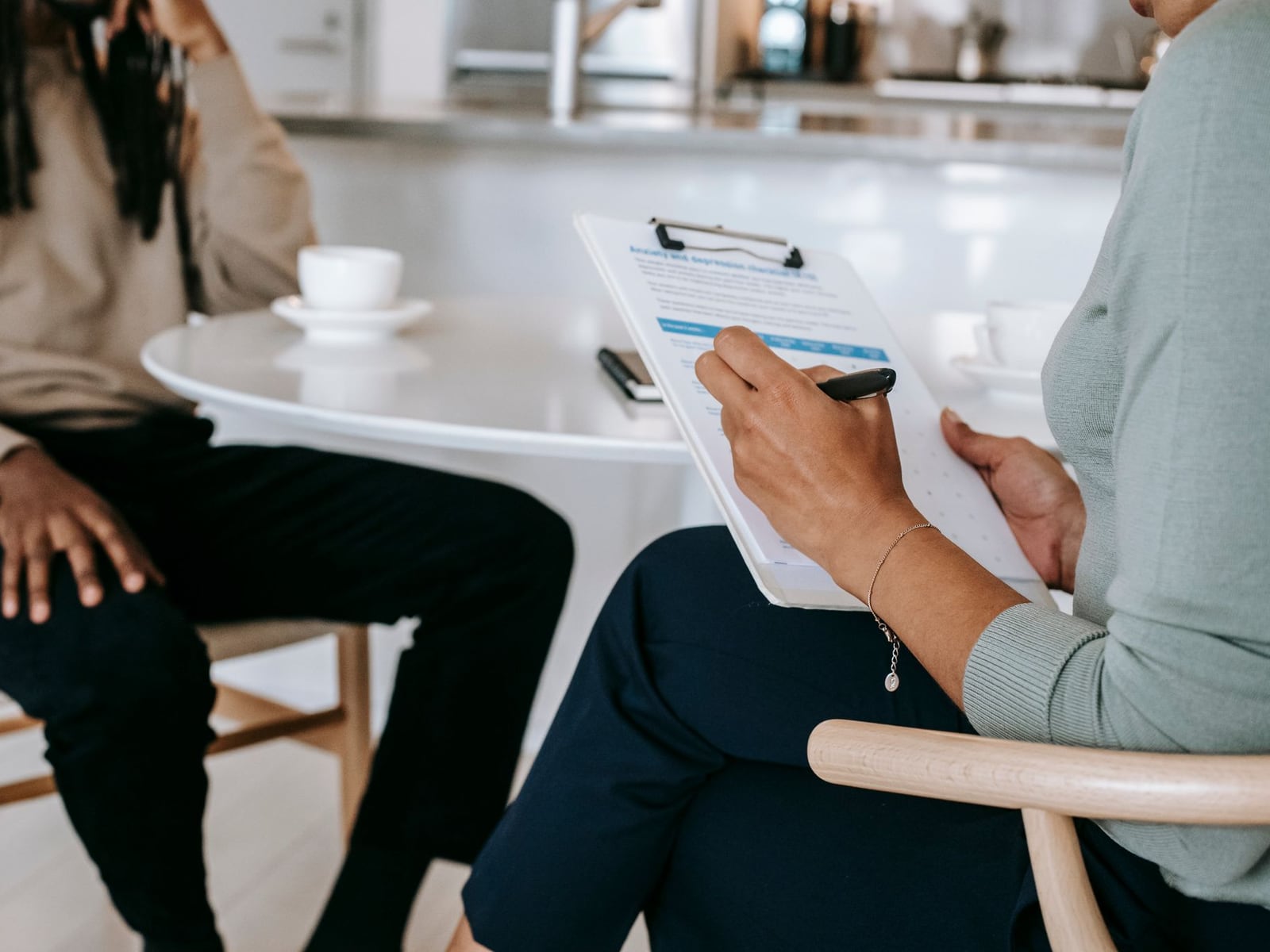 An editorial interview between a writer and a business professional in a Melbourne cafe.